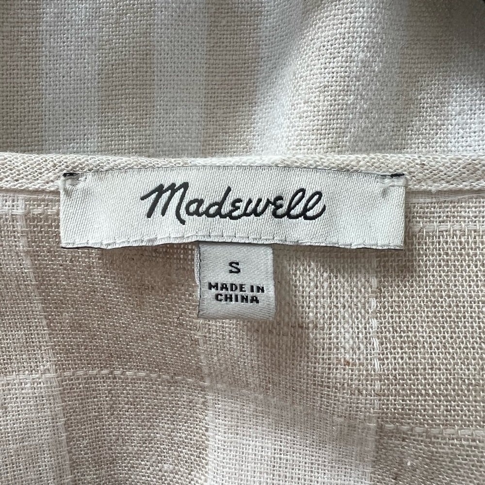 Madewell Gingham Maxi Dress - Size S